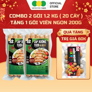  Mua 2 Tặng 1  Combo 2 gói lạp xưởng tươi S2 Vietinter Foods vị Hà Khẩu 1.2kg  Gói 600g  