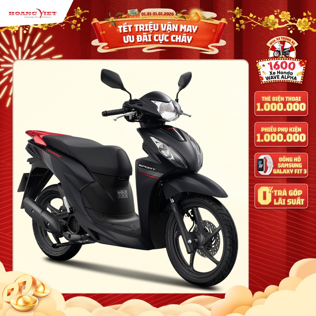  Xe Máy Honda Vision 2025 - Phiên Bản Thể Thao 