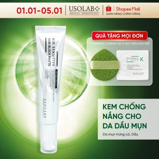  Kem chống nắng cho da dầu mụn USOLAB Sun Block Matte 50ml - Giúp kiềm dầu nâng tone sáng da bảo vệ da với SPF 50+ 