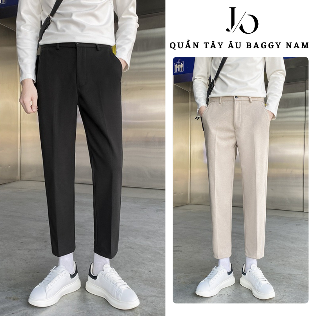 Quần Âu Nam Co Giãn Nhẹ Cạp Cao Suông Ống Đứng Quần Tây Âu Nam Chất Vải Tuyết Hàn Dày Dặn Không Nhăn | BigBuy360 - bigbuy360.vn