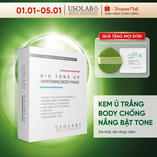  Kem ủ trắng body USOLAB BIO TONE UP WHITENING BODY MASK giúp làm trắng da toàn thân 1 hộp 