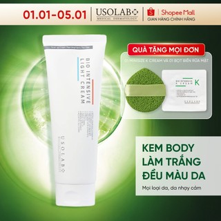 Kem body trắng da USOLAB Bio Intensive Light Cream 250ml 