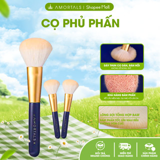  Cọ Phấn Phủ AMORTALS Silk Mist Cọ Trang Điểm Mặt Mềm Mịn Lông Tơ Nhân Tạo Cao Cấp Thân Gỗ Bền Bỉ 