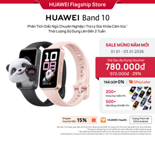  Vòng Đeo Tay Thông Minh HUAWEI Band 10 Khung Hợp Kim Nhôm Tinh Tế | Phân Tích Giấc Ngủ Chuyên Nghiệp 
