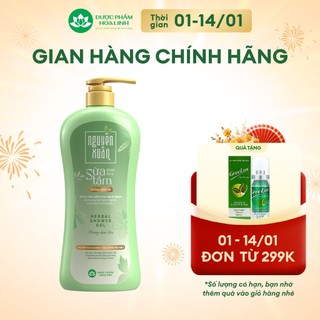  Sữa tắm dược liệu Nguyên Xuân Dưỡng sáng da 370g - Dưỡng da trắng hồng mịn màng khỏe đẹp 