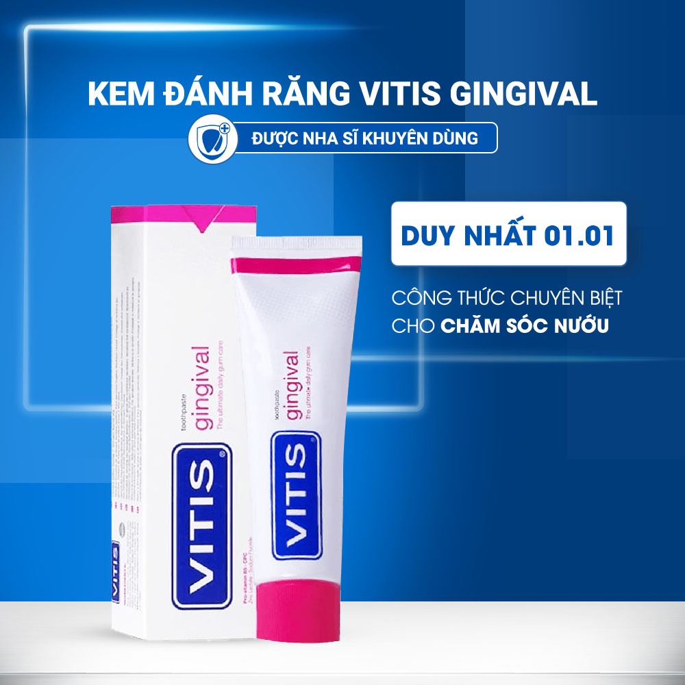 Kem Đánh Răng Chăm Sóc Nướu Răng Vitis Gingival Toothpaste 100ML