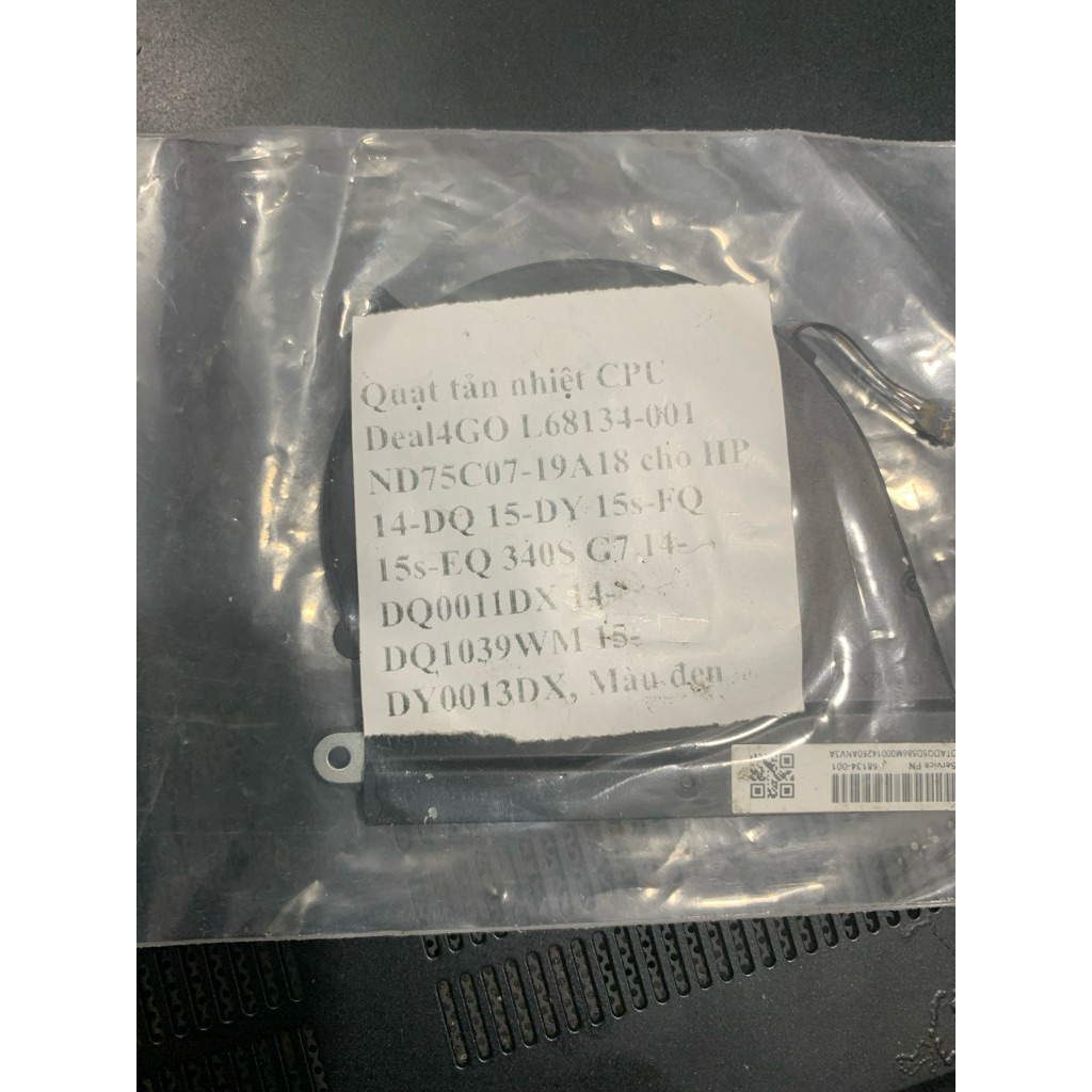 Quạt tản nhiệt cho laptop HP 14-DQ 15-DY 15S-FQ 15S-EQ 340S G7 .