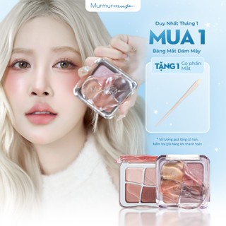  Bảng Phấn Mắt 4 Ô MURMURMUSE Đa Năng Nhũ Siêu Mịn Phấn Lên Màu Chuẩn Makup Nhiều Phong Cách 4.5g 