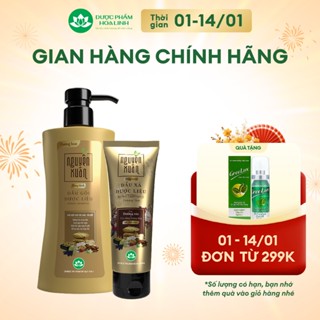  Bộ Dầu gội 365g và Dầu xả 150ml Nguyên Xuân bồng bềnh - Dành cho tóc dầu bết 