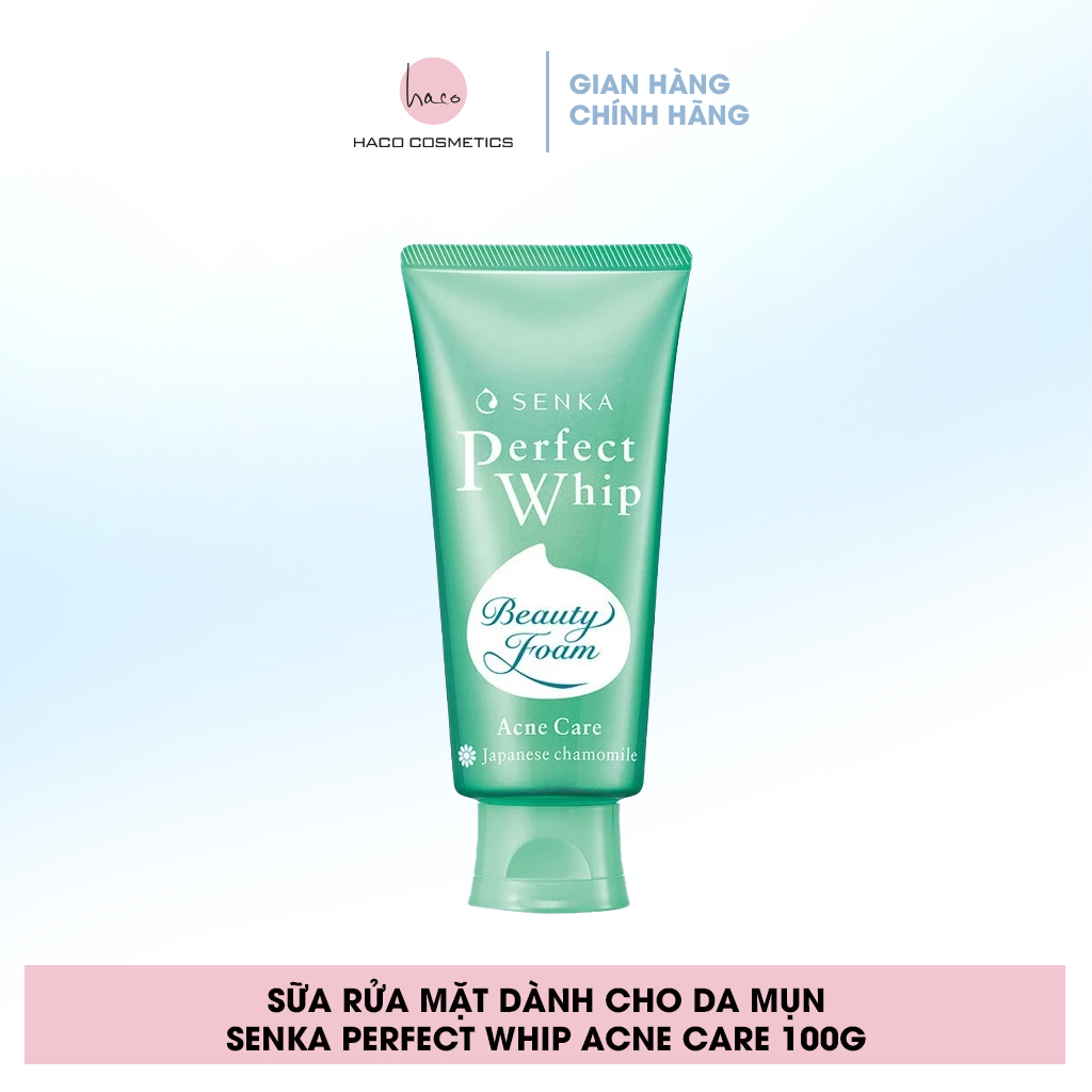 Sữa rửa mặt dành cho da mụn Senka Perfect Whip Acne Care 100g