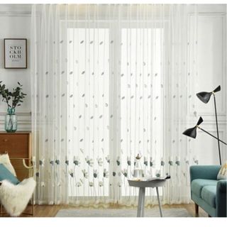thanh lý rèm vải voan spa 3m cao 2m7 chỉ việc treo.