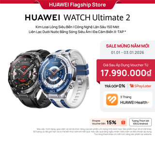  Đồng Hồ Thông Minh HUAWEI WATCH Ultimate 2 Kim Loại Lỏng Siêu Bền I Công Nghệ Lặn Sâu 150 Mét 