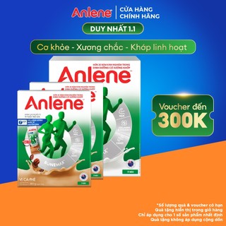  Combo 1 hộp Sữa Bột Anlene Gold Movepro Hương Vanilla 1,2Kg + 2 hộp Sữa Bột Anlene hương Cà phê hộp 310g 