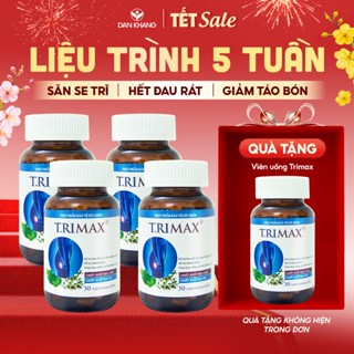  Combo Viên uống và Gel bôi Trimax hỗ trợ người bị trĩ có triệu chứng sưng đau nóng rát do trĩ 