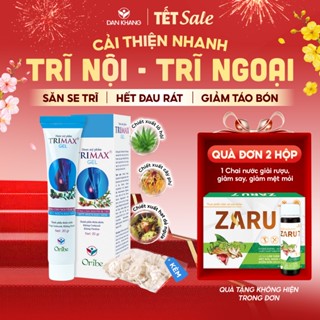  Gel bôi da Trimax cho người bị trĩ gel bôi trĩ hỗ trợ giảm sưng nóng rát khó chịu do trĩ Tuýp 20g 