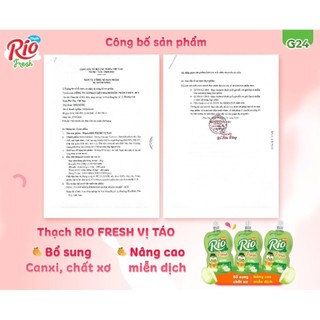 MẪU MỚI (MIX 3 VỊ) Thạch  Rio Fesh G24 ( 1 thùng 6 hộp - 36 gói)