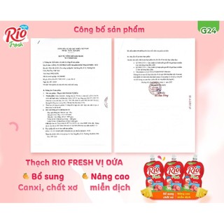 MẪU MỚI (MIX 3 VỊ) Thạch  Rio Fesh G24 ( 1 thùng 6 hộp - 36 gói)