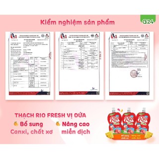 MẪU MỚI (MIX 3 VỊ) Thạch  Rio Fesh G24 ( 1 thùng 6 hộp - 36 gói)