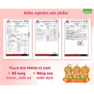 MẪU MỚI (MIX 3 VỊ) Thạch  Rio Fesh G24 ( 1 thùng 6 hộp - 36 gói)