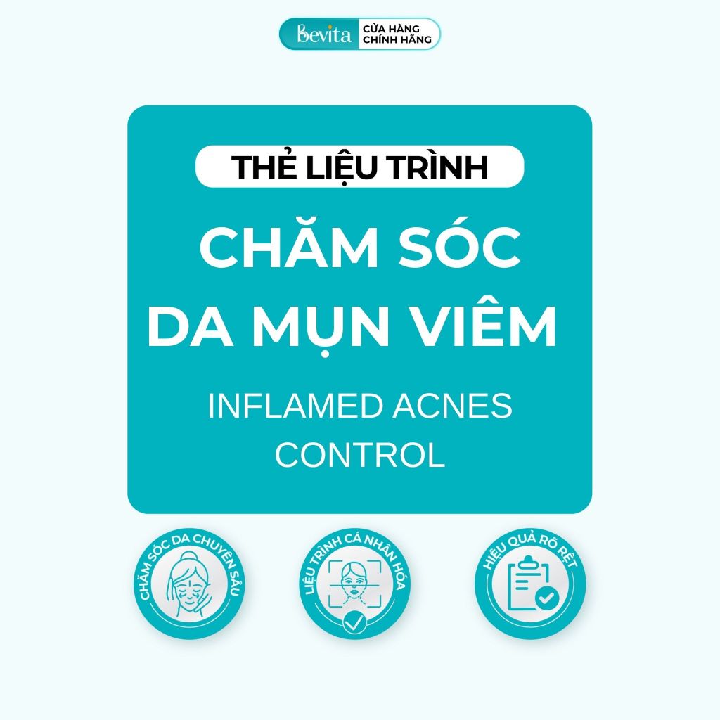 Liệu Trình Chăm Sóc Da Mụn Viêm Inflamed Acnes Control - Bevita Spa