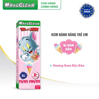 Kem Đánh Răng Trẻ Em Oralclean Tom And Jerry Tutti-Frutti 75ml Cho Trẻ Từ 2 Tuổi