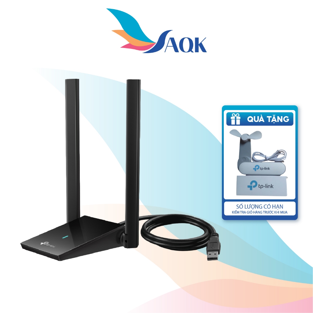 USB Wifi TP-Link Wifi 6 AX1800 Dual Antenas High Gain Wireless Archer TX20U Plus - Hàng chính hãng