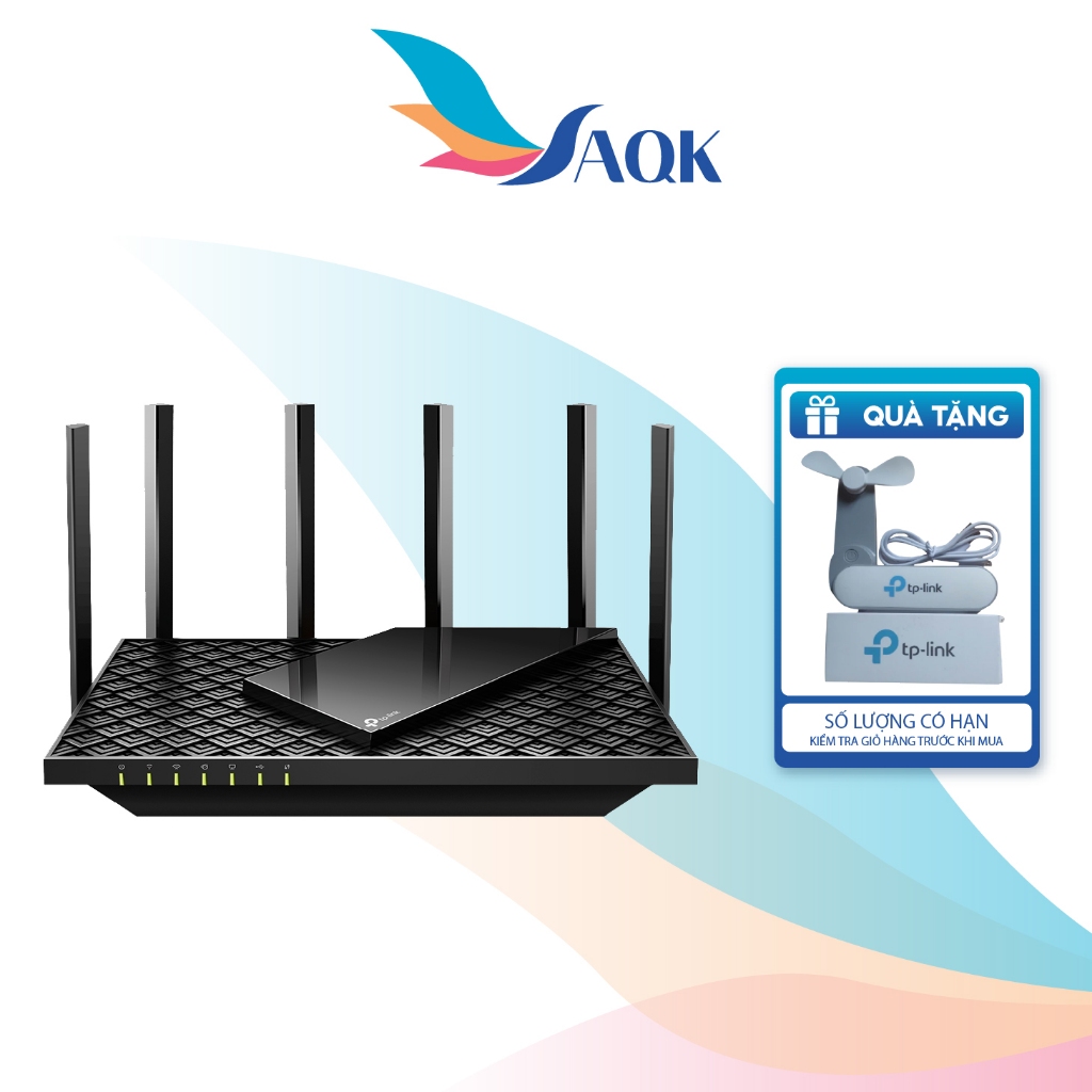 Thiết bị định tuyến mạng không dây TP-Link Router Wifi 6 Dual-Band Gigabit AX 5400 Router Archer AX7