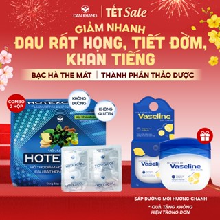  Viên ngậm Hotexcol Dan Khang hỗ trợ giảm ho thanh họng giảm đau rát rọng giảm tăng tiết đờm 