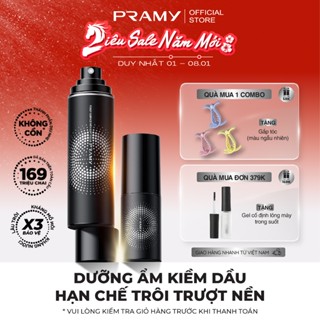   COMBO  PRAMY Xịt Cố Định Lớp Nền Cấp Ẩm Kiềm Dầu Phù Hợp Mọi Loại Da 