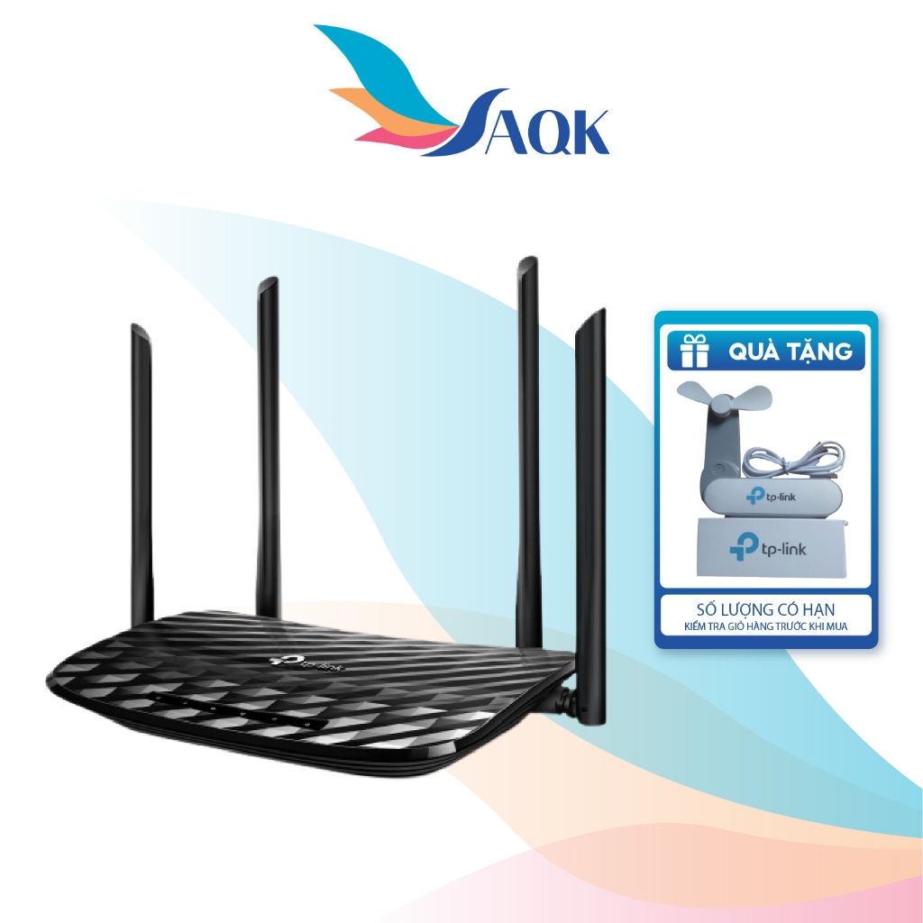 Thiết bị định tuyến mạng không dây TP-Link Router Full Gigabit MU-MIMO AC1200 Archer C6 - Hàng chính