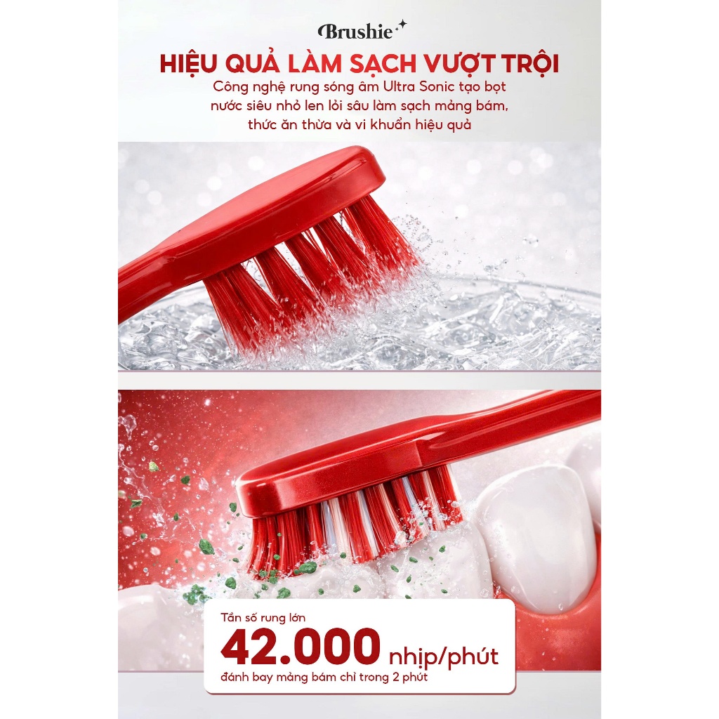 [SĂN 712K LIVE SHOP] Bàn chải điện Brushie Ultra tích hợp máy rửa mặt 5 chế độ phiên bản mới 2026 | BigBuy360 - bigbuy360.vn