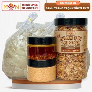  Combo 1KG Bánh Tráng Muối Sặc Trộn Hành Phi: Bánh Tráng Rìa Hành Phi Sa Tế Muối Nhuyễn | COMBO 01 