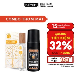  Combo Dung Dịch Vệ Sinh Nam PlayAh hương nước hoa Franklin Mint Whisper tạo bọt 100ml 