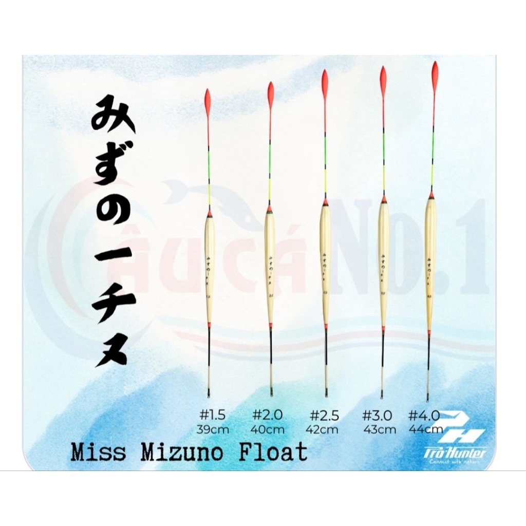 [ Sản phẩm có kèm chì / không kèm chì ] Phao ISO hãng PRO HUNTER - Phao MISS MIZUNO FLOAT