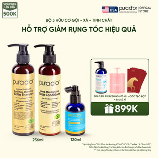  Combo 3 Bước dầu gội dầu xả và tinh chất Hỗ Trợ Giảm Rụng Chăm Sóc Da Đầu Hỗ Trợ Mọc Tóc 236ml 