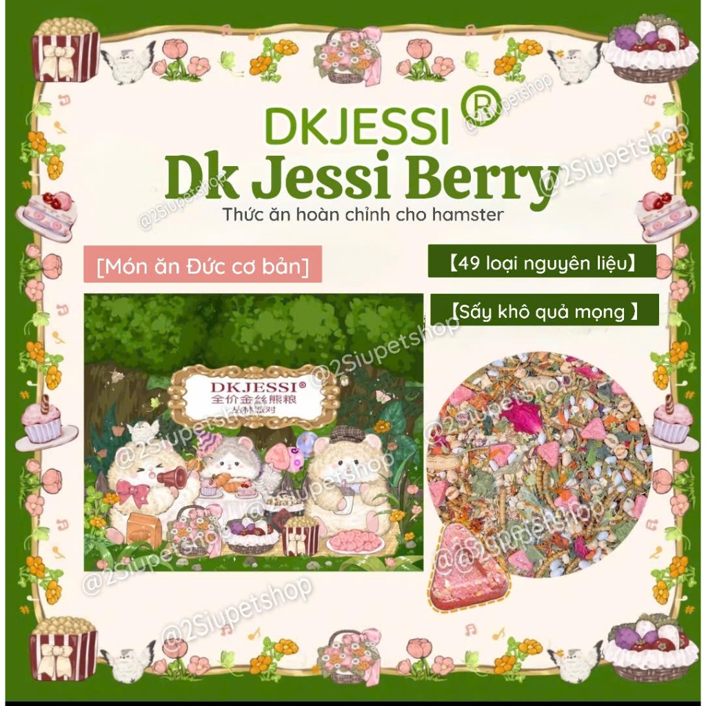 [ Dk jessi] Thức ăn Dk Jessi Berry Carnival đông khô với Tỷ lệ pha trộn khoa học, nguyên liệu tươi n