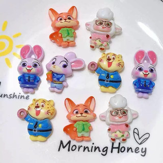 SET 10 CHARM THỎ CÁO TAI VỂNH GẮN DÉP ( ĐÃ GẮN NÚT) 16