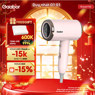  Máy sấy tóc Gaabor N1000D sấy nhanh 2 chiều nóng lạnh công suất 1000W độ ồn thấp ánh sáng xanh 