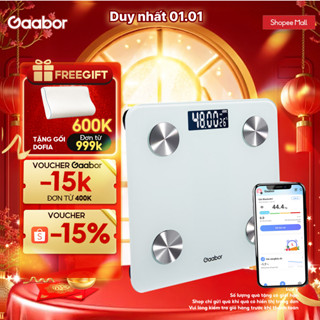  Cân sức khỏe điện tử thông minh Gaabor GWS-M01A   GWS-M02A phân tích chỉ số cơ thể có app đo cân nặng y tế 