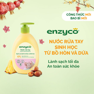  Nước Rửa Tay Sinh Học ENZYCO 265ML Từ Bồ Hòn Và Enzyme Dứa  Diệt Khuẩn An Toàn cho Bé Da Nhạy Cảm 