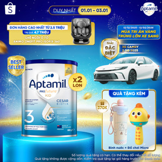   CƠ HỘI TRÚNG XE CAMRY  CB2 Sữa bột Aptamil Kid Cesarbiotik New Zealand số 3 - Synbiotic độc quyền cho bé từ 2-6 tuổi 
