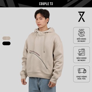  Áo Khoác Hoodie Nam Couple TX Thun 2 Da Túi Khóa Kéo Form Oversize MHO 1027 