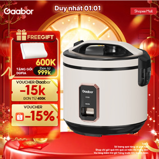  Nồi cơm điện 1.8L Gaabor RC-40M02A đa năng nấu cơm 2-5 người nắp gài lòng nồi chống dính kèm xửng  L  
