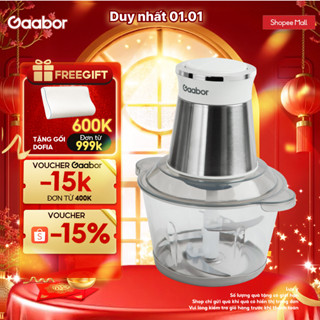 Máy xay thực phẩm đa năng xay thịt Gaabor MG20M-WH02A 2L xay cá củ ăn dặm công suất 300W cối nhựa 