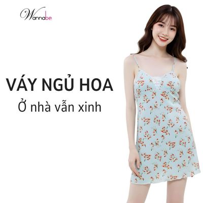 Đầm ngủ lụa mango WANNABE váy ngủ tối giản 2 dây êm dịu thỏai mái khi ngủ trẻ trung khi ở nhà DNS91