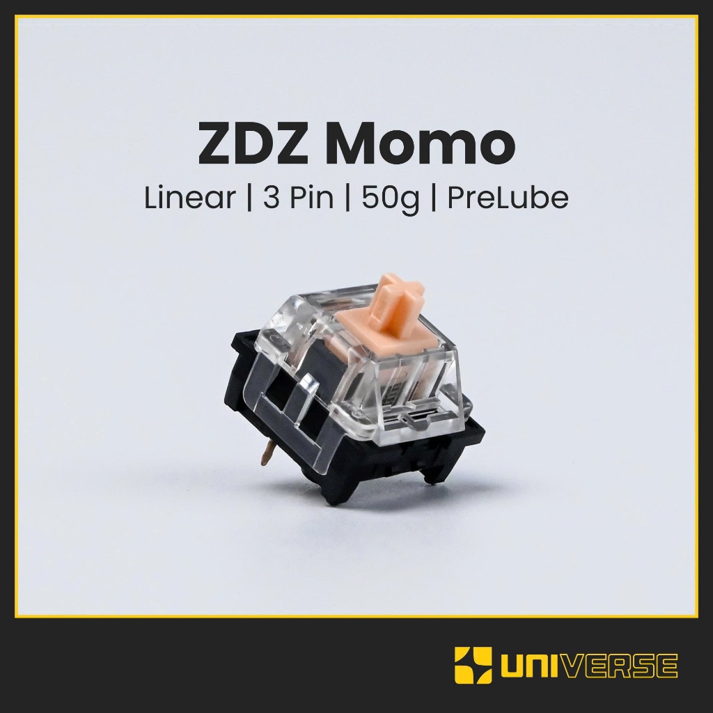 10 Switch ZDZ Momo 3 PIN Switch Linear 50g PC + LY + PA66 công tắc bàn phím cơ Switch Momo ZDZ Bàn P