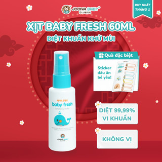 Xịt đa năng Baby Fresh giúp khử khuẩn khử mùi đồ dùng và phòng bệnh cho bé 60ml - Joona Baby 