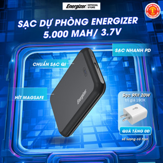  Sạc dự phòng Energizer 5000mAh QM5000 -Tích hợp sạc không dây thiết kế từ tính nhỏ gọn 