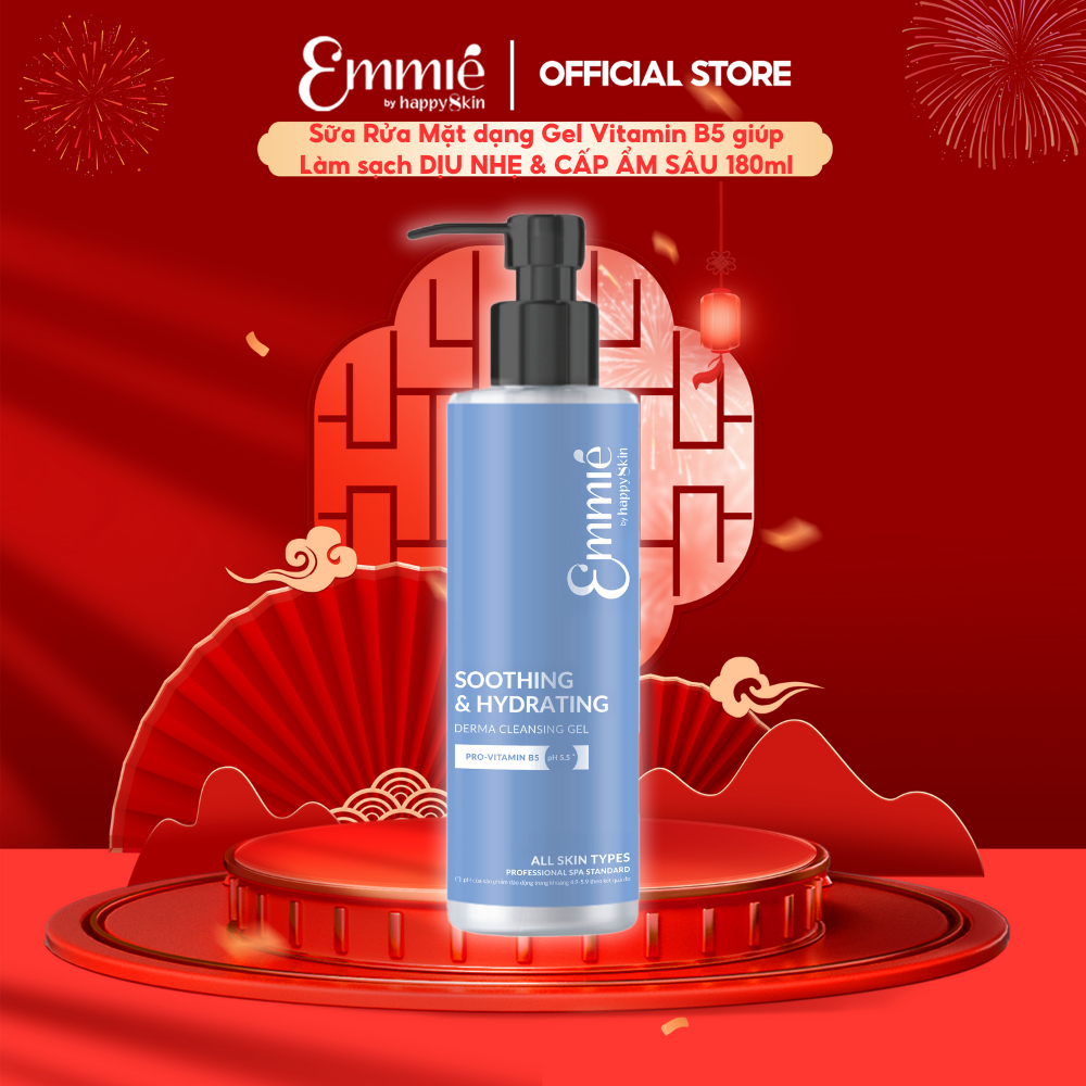 [LIVE] Sữa Rửa Mặt dạng Gel Vitamin B5 Dịu Nhẹ Cấp Ẩm Sâu Soothing & Hydrating Derma Cleansing 180ml