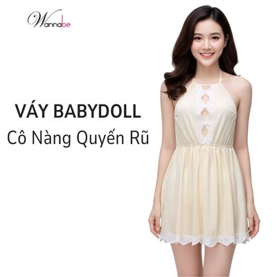 Váy ngủ sexy WANNABE đầm ngủ lưới trong suốt giúp bạn gái khéo khoe hình thể xinh đẹp DNC11